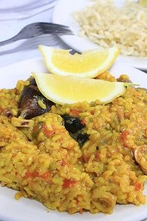 スペインの豪華なランチ