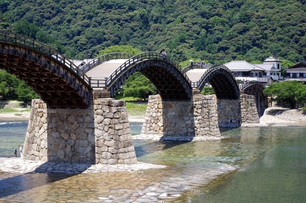 Puente Kintai Iwakuni Cerezos