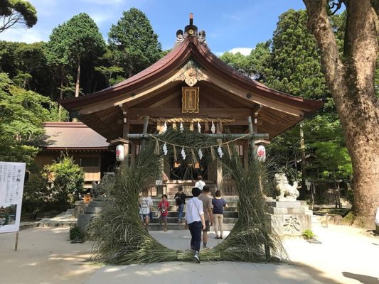 Pabellón de adoración del Santuario Homan-gu Kamado